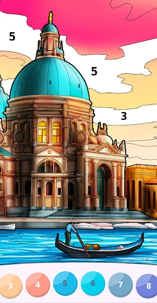 Relax: colorear por número screenshot 5