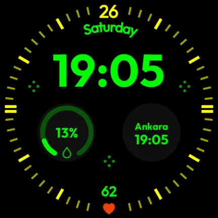 OD27 Black Watch Face screenshot 35