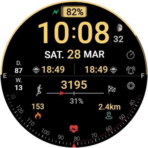 DIGI SERAS Watch face screenshot 15