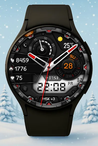 Finter Hybrid Watch Face screenshot 1