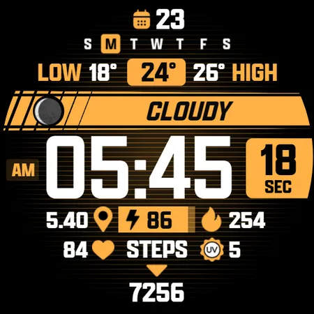 ATHLETIC Digital Watch Face screenshot 26