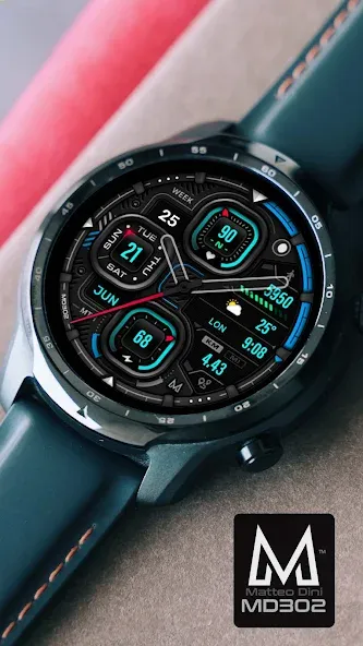 MD302 Analog watch face screenshot 3