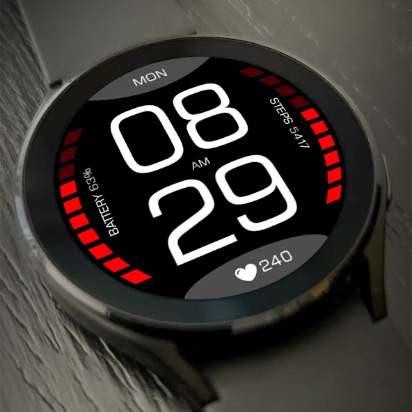 Key098 Digital Watch Face screenshot 2