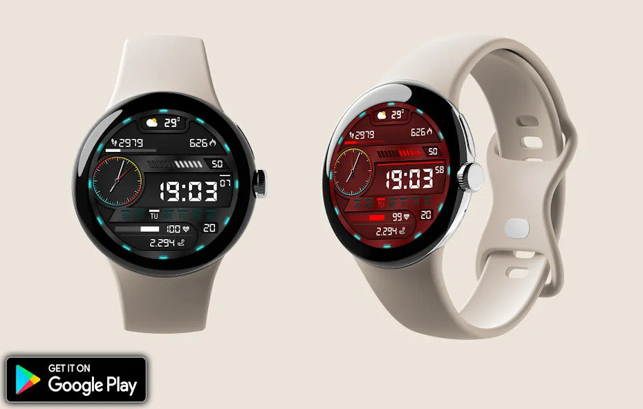 Digital Pirun Watch Face screenshot 1