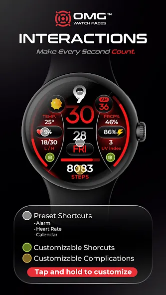 OMG 346 Weather Fitness Watch screenshot 5