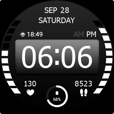 Key WF47 Digital Watch Face screenshot 25