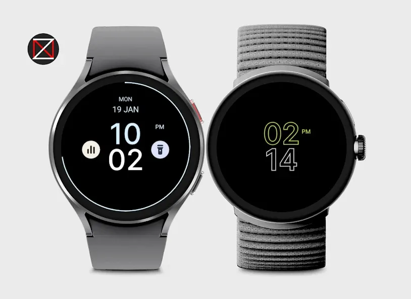 Black Minimal Watch Face screenshot 3