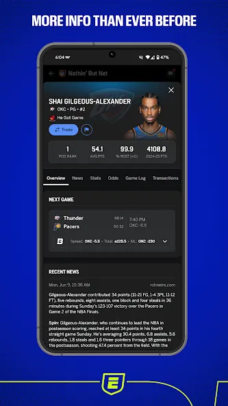 ESPN Fantasy Sports screenshot 2