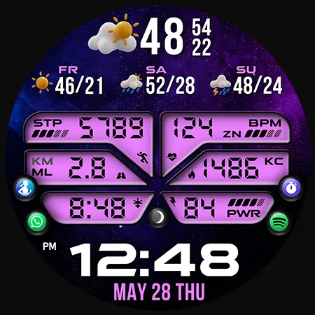 PER46 Digital Watch Face screenshot 43