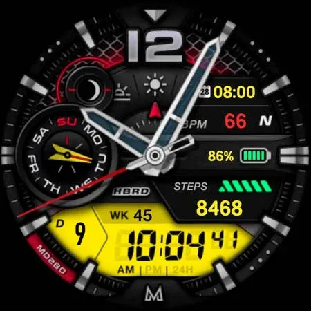 MD280 Analog watch face screenshot 15