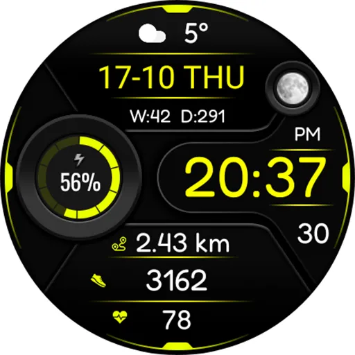 Animated Onysy Watch face screenshot 21