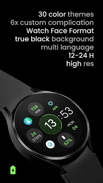 OS 3 Digital: Watch face screenshot 2