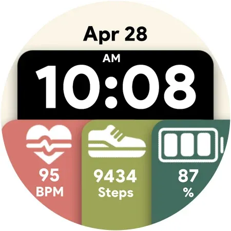 Modern Tiles - Watch face screenshot 7