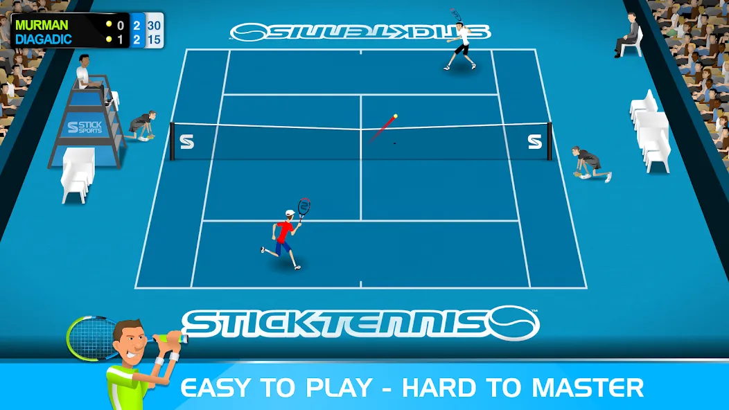 Stick Tennis screenshot 1