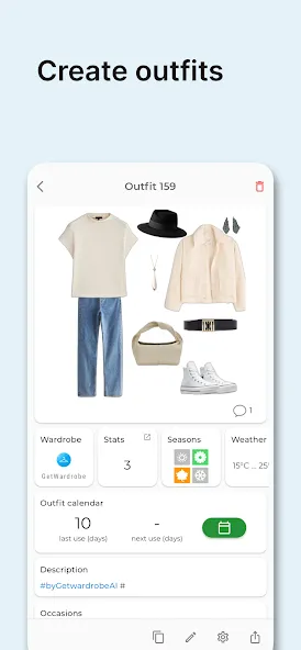 GetWardrobe AI Outfit Planner screenshot 2