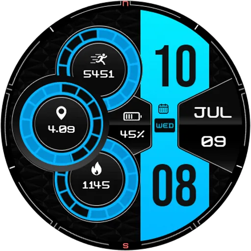 Digital Lunor WS1 Watch Face screenshot 13