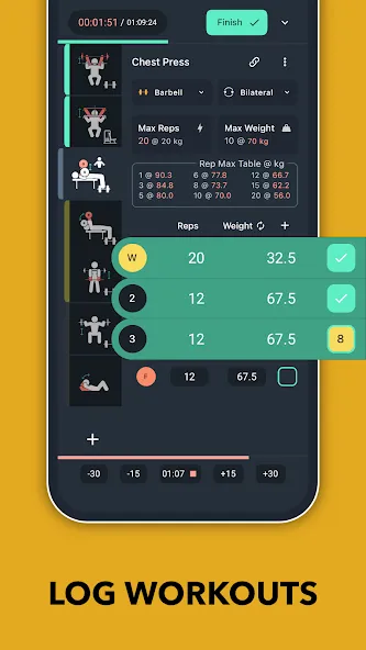 Blast: Gym Workout Tracker Log screenshot 1