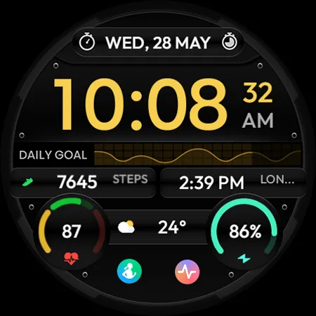 TVV Sport 8 Digital Watch Face screenshot 9
