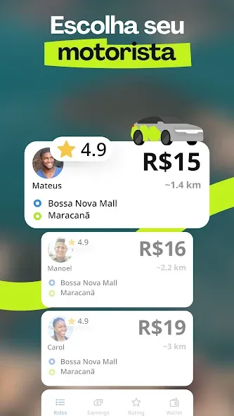 inDrive: Transporte e Entregas screenshot 3