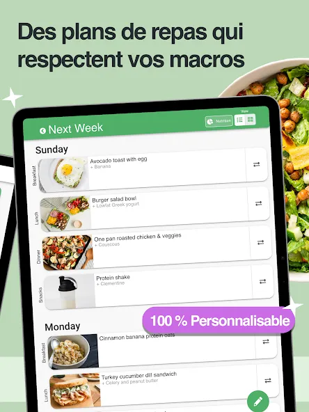 SF: Plans repas & musculation screenshot 10