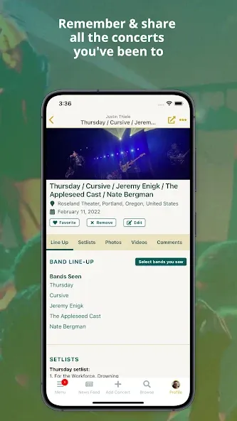 Concert Archives screenshot 3