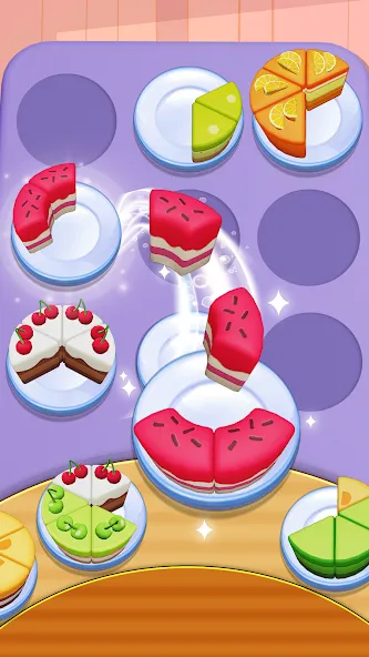 Cake Sort - clasificar tartas screenshot 2
