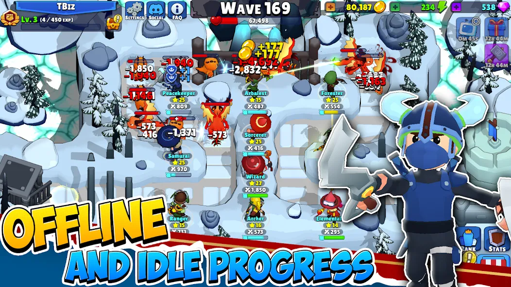 Idle Hero TD defensa de torres screenshot 4