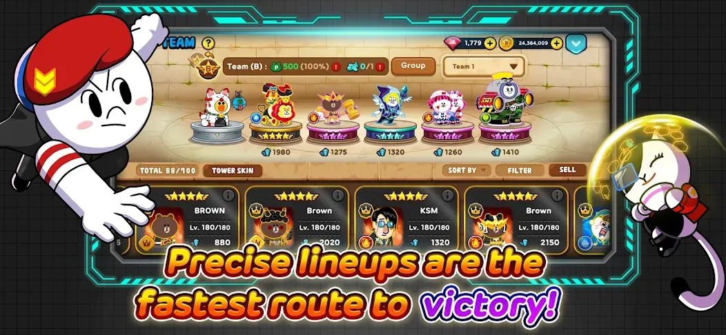 LINE Rangers: Brown-Cony Wars! screenshot 5