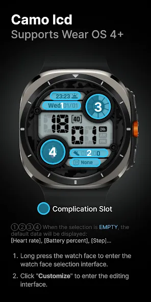 Camo LCD: Watch Face screenshot 3