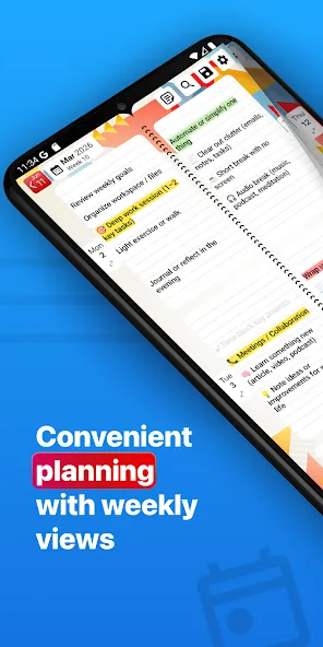 Weekly Planner - Diary, Notes screenshot 1