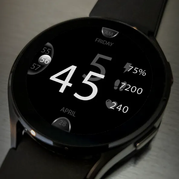 Key047 Digital Watch Face screenshot 3