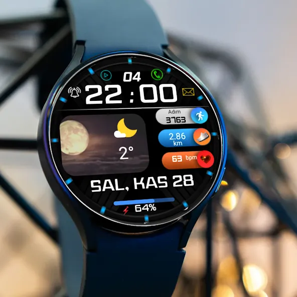 FSW248 digital Watchface screenshot 2
