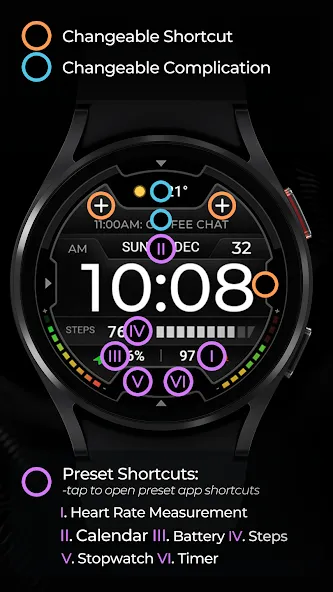 TVV Sport 9 Digital Watch Face screenshot 4
