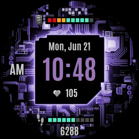 NXV90 Digital Tech Watch face screenshot 7