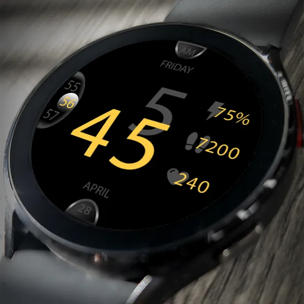 Key047 Digital Watch Face screenshot 1