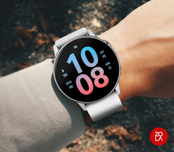 Big Red Blue Sky Watch Face screenshot 3
