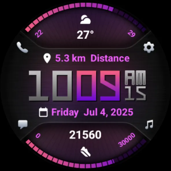 PRADO 77 Digital Watch Face screenshot 11