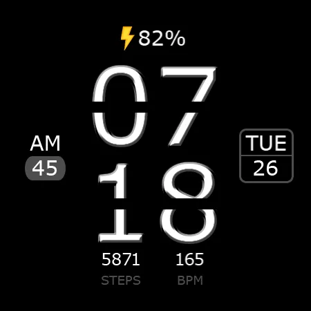 Key WF12 Digital Watch Face screenshot 25