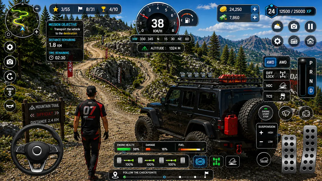 offroad jeep games 3d driving screenshot 6