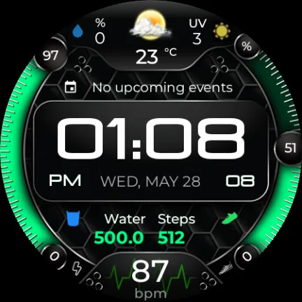 RealTex Premium Watch Face screenshot 12