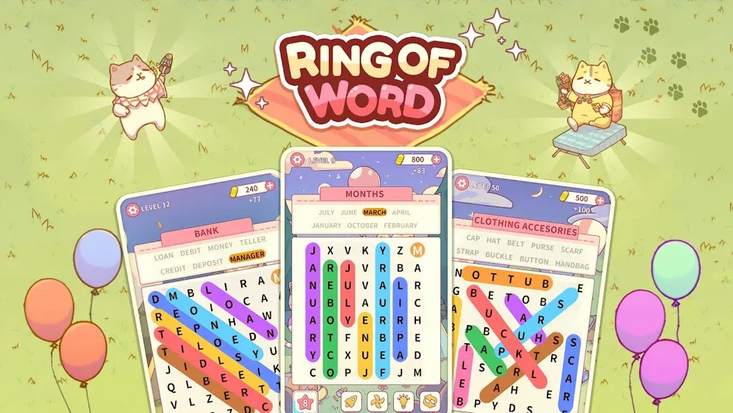 Ring of Words2: Cats Party screenshot 8