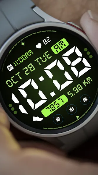 CH054 Digital watch face screenshot 1