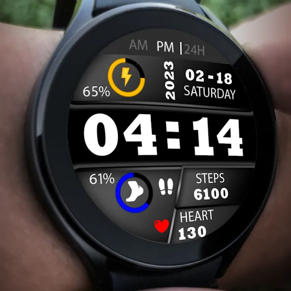 Key023 Digital Watch Face screenshot 4