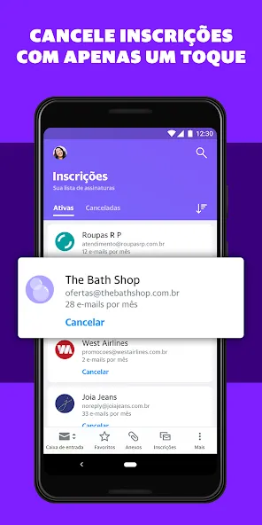 Yahoo Mail Go screenshot 1