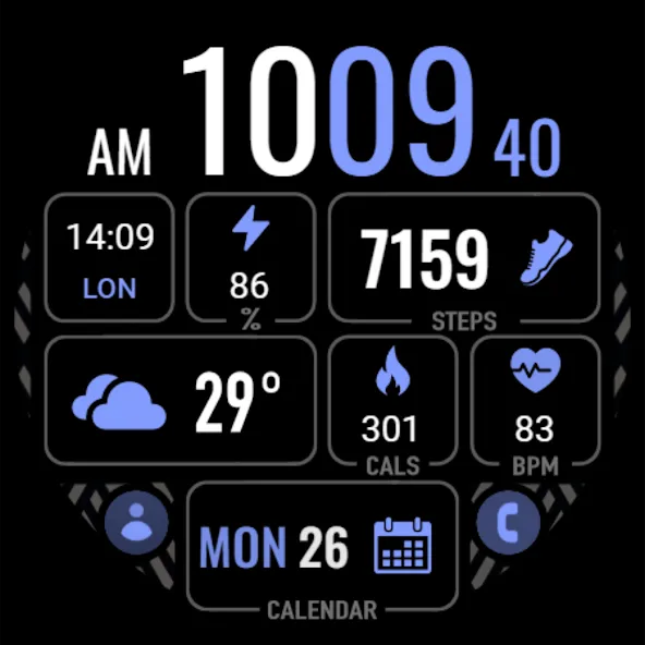 MDS441 Digital Watch Face screenshot 8
