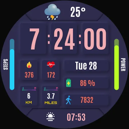 Renna Digital Watch Face screenshot 38