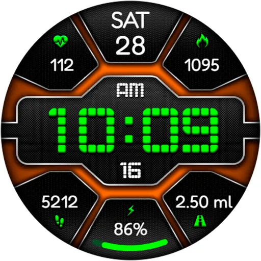 Digital Pulse URX12 Watch face screenshot 20