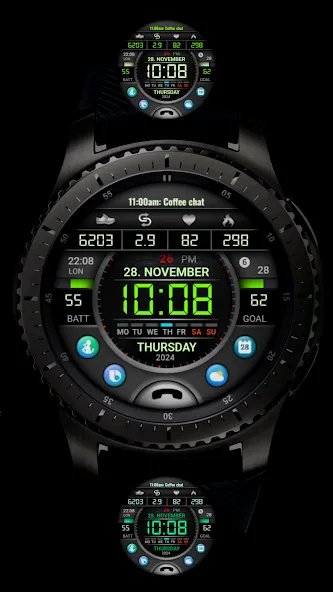 PW106 MultiFunction Watch Face screenshot 3
