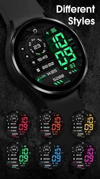 PRADO X115 Digital Watch Face screenshot 5