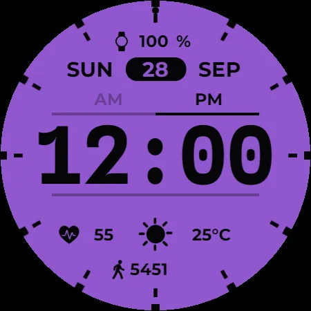 Clear Type Watch Face screenshot 11